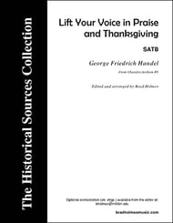 Lift Your Voice in Praise and Thanksgiving SATB choral sheet music cover Thumbnail